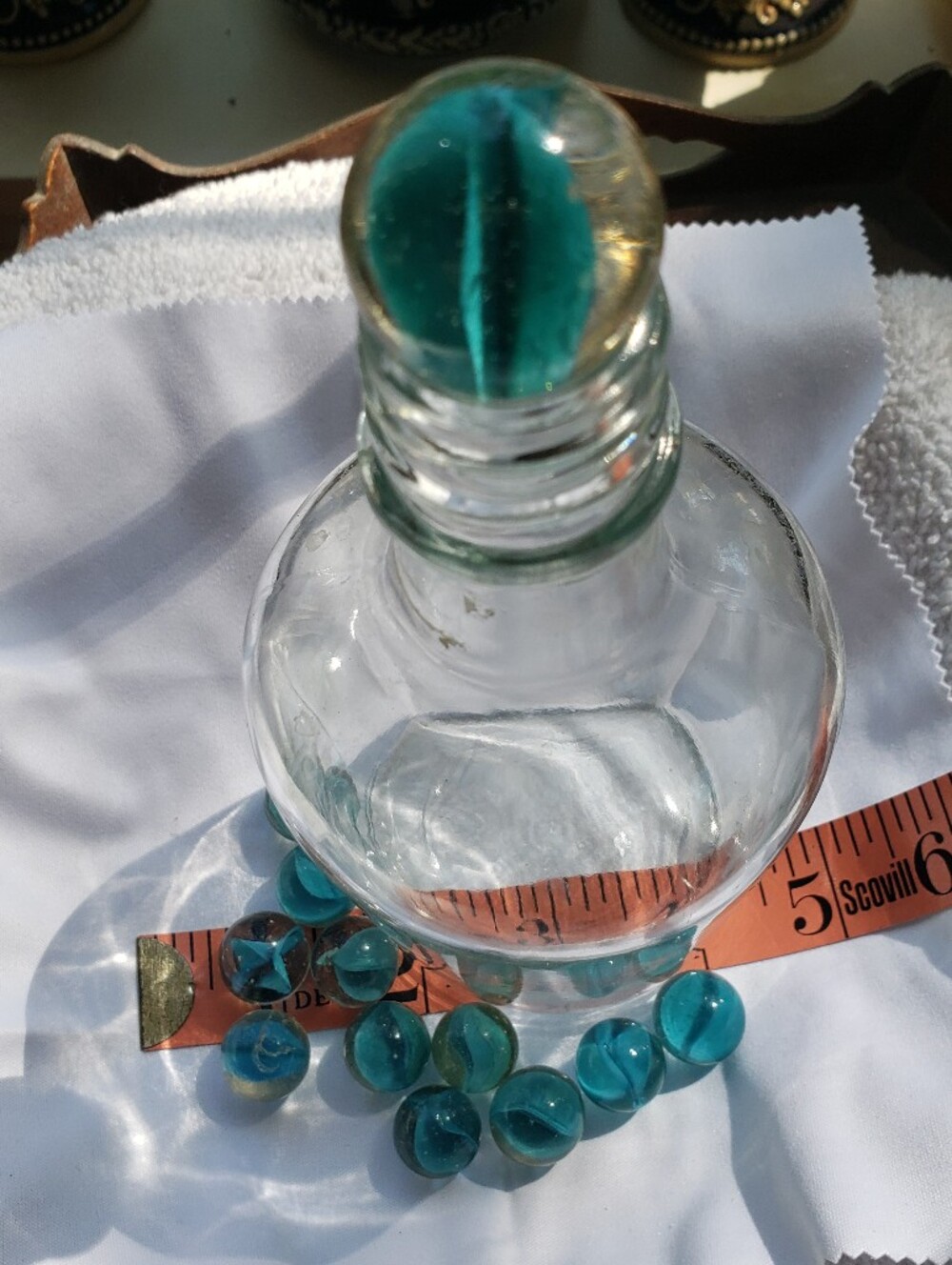 VINTAGE MARBLES CATS EYE VITRO PELTIER ?